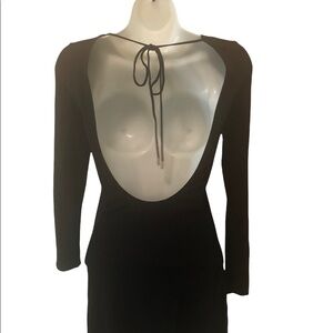 A/X Armani Exchange Little Black Cocktail Dress Sz. S Low Scoop Back Date Night